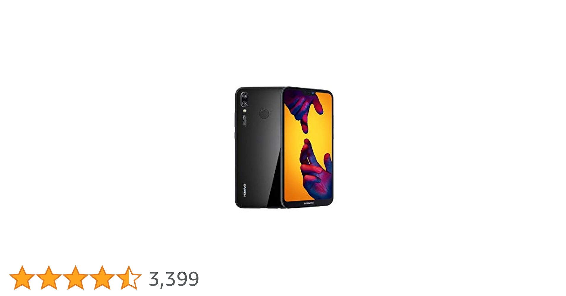 HUAWEI - Huawei P20lite 黒 Huawei P20 Lite 64GB Midnight Black, Dual Sim, 5.84 inch